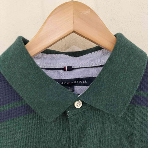 トミーヒルフィガー TOMMY HILFIGER ボーダー ポロシャツ メンズ import:XL