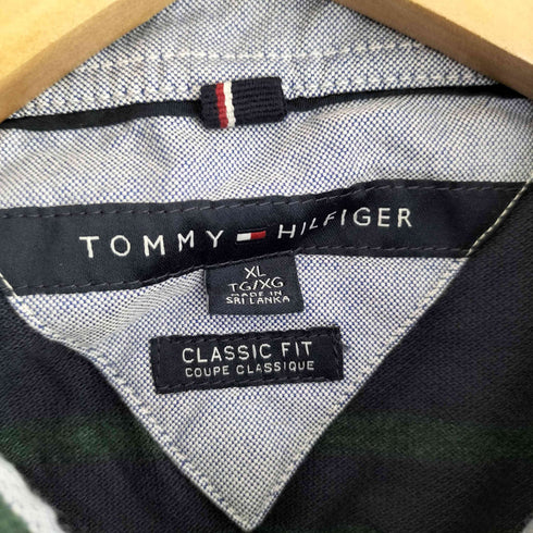 トミーヒルフィガー TOMMY HILFIGER ボーダー ポロシャツ メンズ import:XL