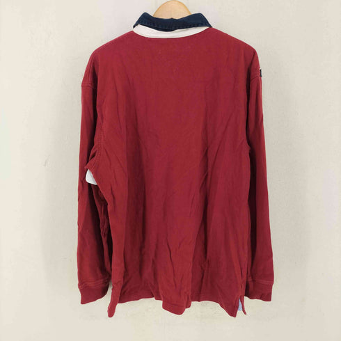 トミーヒルフィガー TOMMY HILFIGER ロゴ刺繍 ラガーシャツ メンズ import:XL