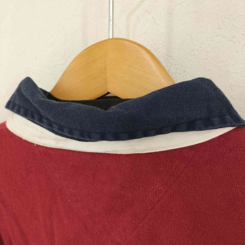 トミーヒルフィガー TOMMY HILFIGER ロゴ刺繍 ラガーシャツ メンズ import:XL