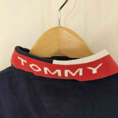 トミーヒルフィガー TOMMY HILFIGER エンブレム刺繍 鹿の子 ラガーシャツ メンズ import:XL