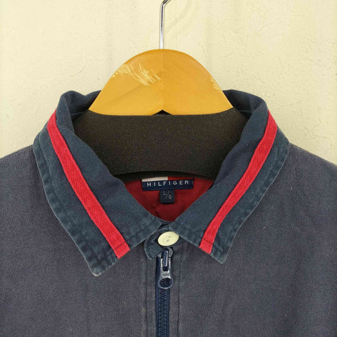 トミーヒルフィガー TOMMY HILFIGER ハーフジップ ラガーシャツ メンズ import:L