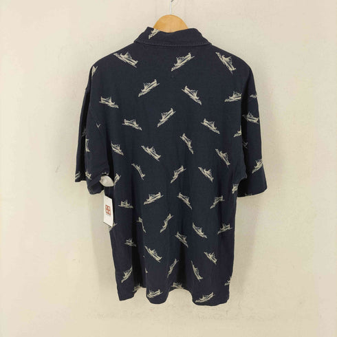 トミーヒルフィガー TOMMY HILFIGER クルーザー 鹿の子 総柄ポロシャツ メンズ import:L
