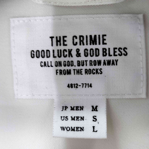 クライミー THE CRIMIE S/S 天秤刺繍ツイルストレッチシャツ メンズ import:M