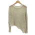 ザラ ZARA Asymmetry Mesh Knit Sweater メッシュ ニットセーター レディース import:L