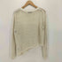 ザラ ZARA Asymmetry Mesh Knit Sweater メッシュ ニットセーター レディース import:L