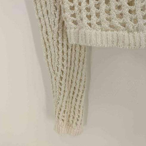 ザラ ZARA Asymmetry Mesh Knit Sweater メッシュ ニットセーター レディース import:L