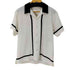 クライミー THE CRIMIE LINE KNIT TAPE EASY CARE OPEN COLLAR SHORT SLEEVE SHIRT メンズ import:M