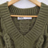 ザラ ZARA Vネック ニットベスト レディース import:M