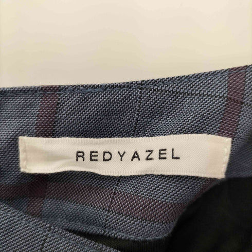 レディアゼル REDYAZEL ホースビット ベルト サイドプリーツ タック チェック パンツ レディース JPN:S
