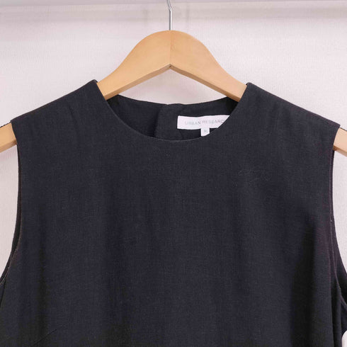 アーバンリサーチ URBAN RESEARCH 21ss 麻混ストレートロングワンピース レディース JPN:36