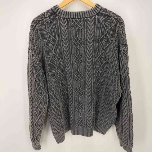 ネイバーフッド NEIGHBORHOOD 24AW WASHED CREWNECK CABLE SWEATER クルーネック ケーブル ニット メンズ JPN:L