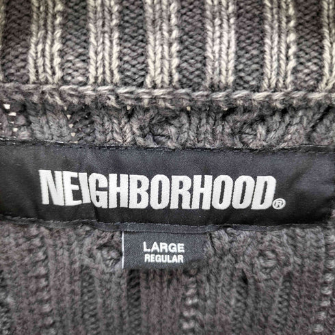 ネイバーフッド NEIGHBORHOOD 24AW WASHED CREWNECK CABLE SWEATER クルーネック ケーブル ニット メンズ JPN:L