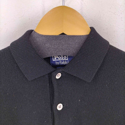 ポロバイラルフローレン Polo by RALPH LAUREN LAMBSWOOL100 L/Sニットポロ メンズ import:M