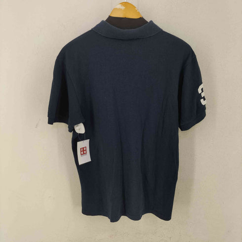 ポロバイラルフローレン Polo by RALPH LAUREN CUSTOM FIT ビックポニー刺繍 ナンバリング 半袖 ポロシャツ メンズ import:L