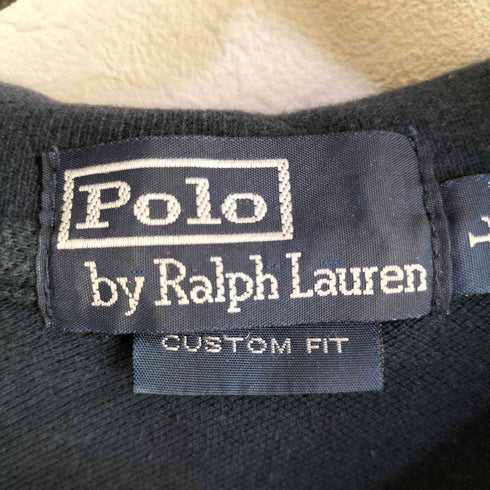 ポロバイラルフローレン Polo by RALPH LAUREN CUSTOM FIT ビックポニー刺繍 ナンバリング 半袖 ポロシャツ メンズ import:L