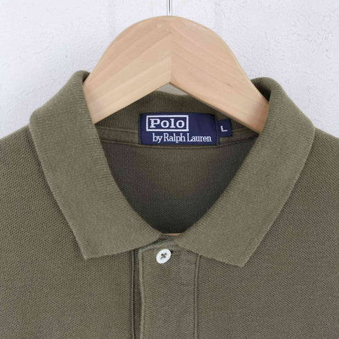 ポロバイラルフローレン Polo by RALPH LAUREN ポニー刺繍 半袖 ポロシャツ メンズ import:L