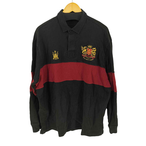 ポロバイラルフローレン Polo by RALPH LAUREN ワッペン刺繍 ラガーシャツ メンズ import:XL