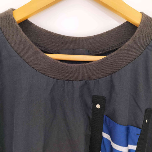 エレファントトライバルファブリックス ELEPHANT TRIBAL FABRICS ストライプ切替 オーバーサイズ プルオーバー メンズ