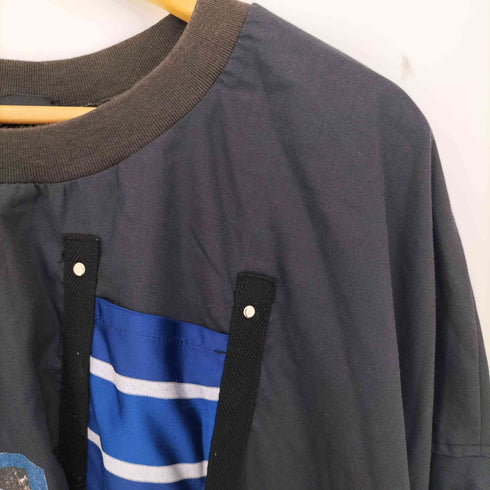 エレファントトライバルファブリックス ELEPHANT TRIBAL FABRICS ストライプ切替 オーバーサイズ プルオーバー メンズ