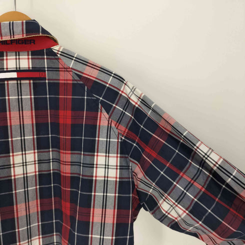 トミーヒルフィガー TOMMY HILFIGER ロゴ 刺繍 リバーシブル チェック ジャケット ハリントン ジャケット スウィングトップ ブルゾン メンズ import:S