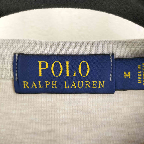 ポロラルフローレン POLO RALPH LAUREN ポニー刺繍 前Vガゼット 半袖 スウェット メンズ import:M