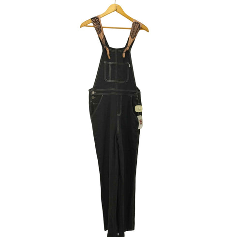 ハフ HUF LTWEIGHT HANDKERCHIEF OVERALL コットン リネンオーバーオール レディース S