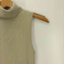 バーバリーブラックレーベル BURBERRY BLACK LABEL シルク カシミヤ混 タートルネック フリル ノースリーブ ニット セーター レディース EUR:38