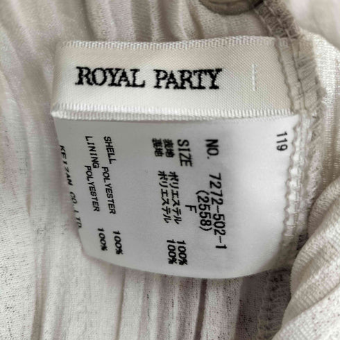 ロイヤルパーティー ROYAL PARTY Vネック プリーツ オールインワンパンツ レディース FREE