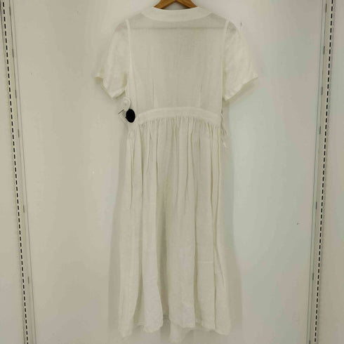 ローブスアンドコンフェクションズ Robes&Confections リネン カシュクールワンピース ラップ レディース