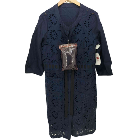 ドゥクラッセ DoCLASSE インナー付き リネン レースワンピース レディース 13