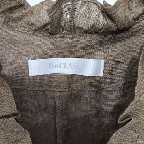 ドゥクラッセ DoCLASSE リネン・スタンドフリルチュニック レディース 11