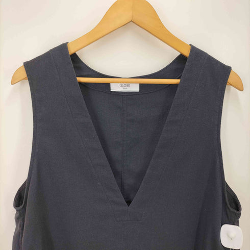 スローブイエナ SLOBE IENA 23SS リネンコンツイルVネックジレ レディース