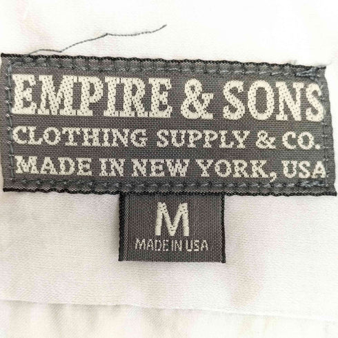 EMPIRE&SONS USA製 レーヨンサテン オープンカラーシャツ メンズ import:M