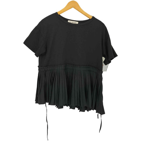 レイビームス Ray BEAMS 21SS プリーツ キリカエ ハーフスリーブ Tシャツ レディース FREE