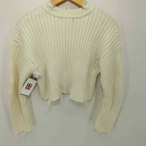 エモダ EMODA CURVE SLEEVE CRASH KNIT レディース FREE