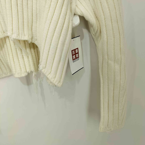 エモダ EMODA CURVE SLEEVE CRASH KNIT レディース FREE