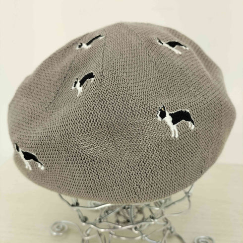 センスオブグレース sense of grace アニマル刺繍 ベレー帽 レディース