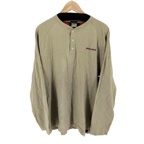 ウールリッチ WOOLRICH ロゴ刺繍 ヘンリーネックカットソー メンズ import:XL