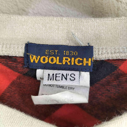 ウールリッチ WOOLRICH ロゴ刺繍 ヘンリーネックカットソー メンズ import:XL