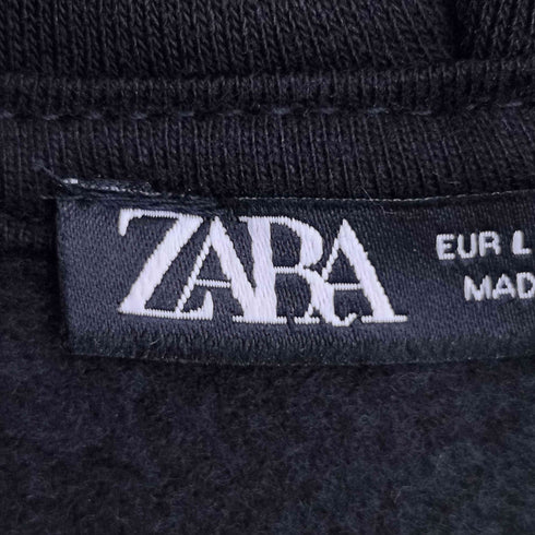 ザラ ZARA ボックスフィット ダブルジップ パーカー メンズ import:L