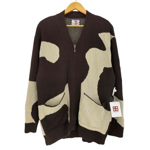 サノバチーズ SON OF THE CHEESE Horse Cardigan コットンニット ジップカーディガン メンズ JPN:L
