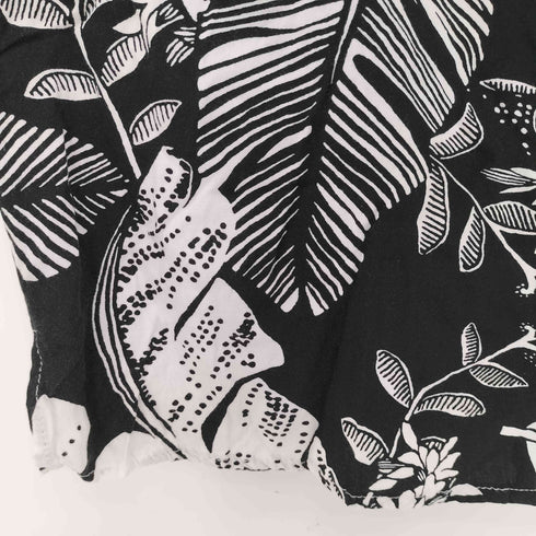 elevenparis Black Tropical レーヨン オープンカラーシャツ メンズ import:XL