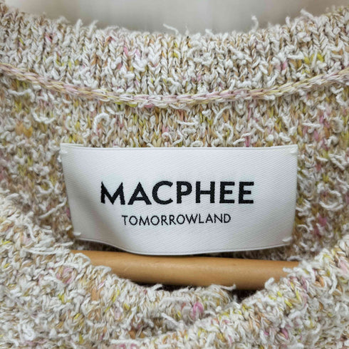 マカフィー MACPHEE 25SS ツイードニット ベスト レディース JPN:S