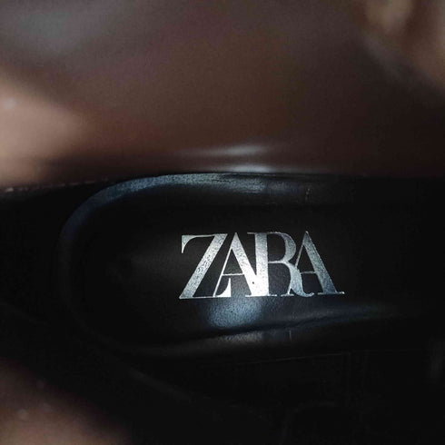 ザラ ZARA レースアップ ロングブーツ レディース EUR:38
