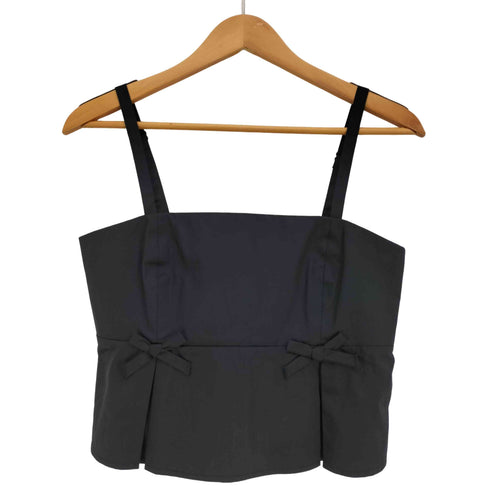 ザラ ZARA プリーツトップス & ボウ スコート リボン レディース トップス:M / ボトムス:S