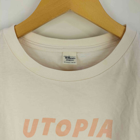 ロンハーマンカルフォルニア Ron Herman California UTOPIA プリント クルーネック Tシャツ レディース import:S