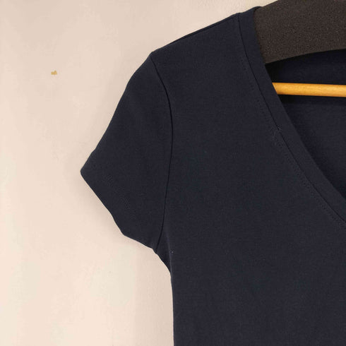 トミーヒルフィガー TOMMY HILFIGER ロゴ刺繍 S/S Tシャツ レディース import:S