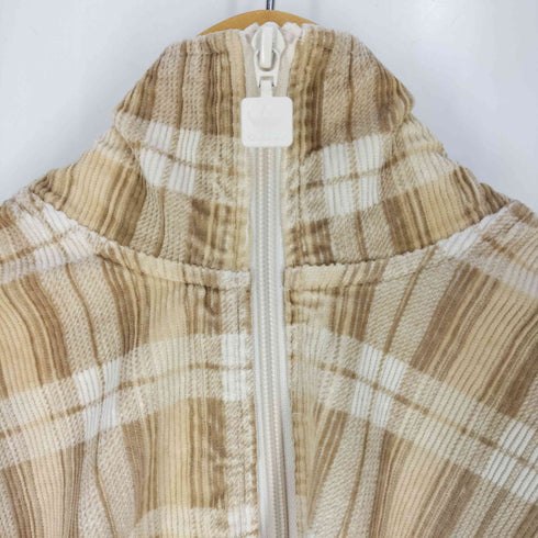 アディダスオリジナルス adidas Originals CORDUROY TARTAN HALF ZIP TOP コーデュロイ タータン ハーフジップトップ レディース JPN:M