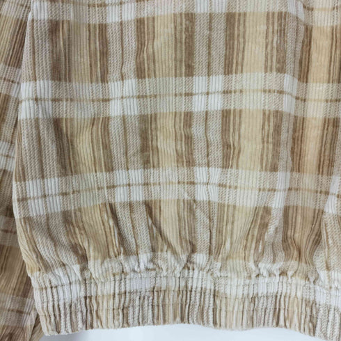 アディダスオリジナルス adidas Originals CORDUROY TARTAN HALF ZIP TOP コーデュロイ タータン ハーフジップトップ レディース JPN:M